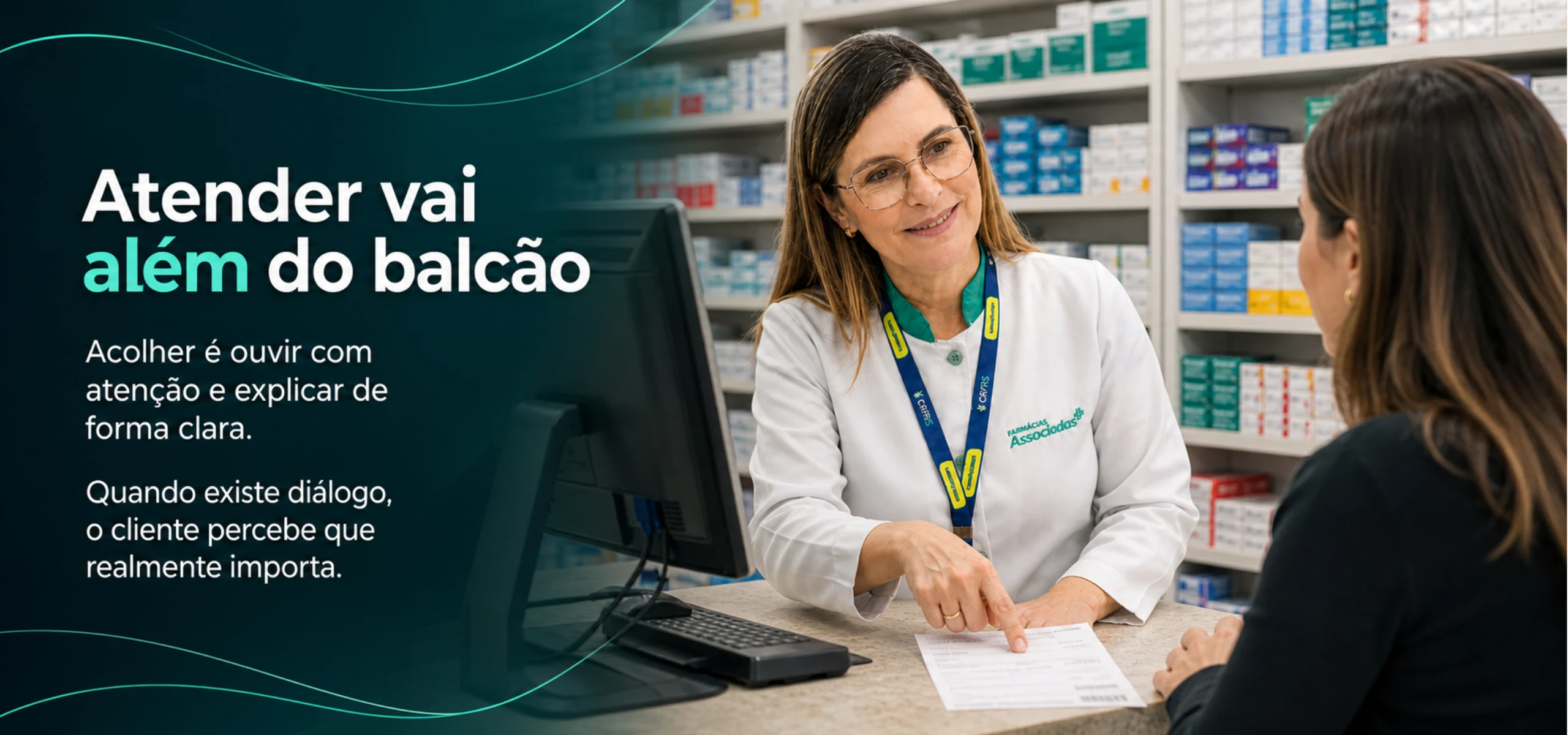 Atendimento farmacêutico baseado em escuta e diálogo